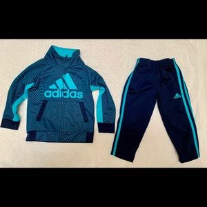 Adidas toddler tracksuit set